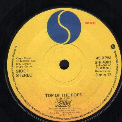 Rezillos top the - rezillos, pops