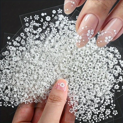 Sheets floral nail stickers - sheets,