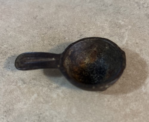 Vintage mini smelting pot - vintage,