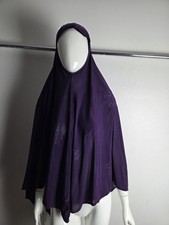 Dark Purple Khimar Readymade