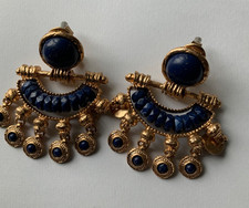 Vintage costume  jewllery earrings drop dangle 