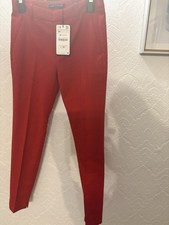 Zara Red Tailored Trousers