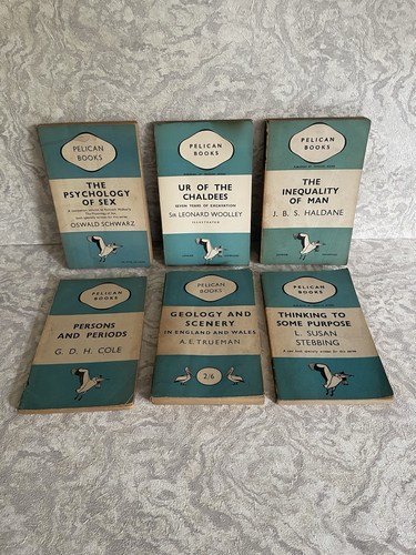 Pelican vintage books - books, x6