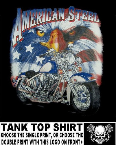 American steel motorcycle - steel, with