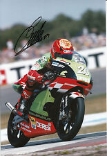 Emilio Alzamora Hand Signed Caja Madrid Derbi 12x8 Photo 2003 125cc.