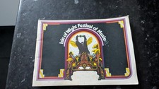 1969 ISLE OF WIGHT FESTIVAL OF MUSIC PROGRAMME ORIGINAL
