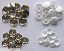 PLASTIC OR METAL SELF COVER BUTTONS 11mm 15mm 19mm 22mm 29mm CHOICE OF QUANTITY