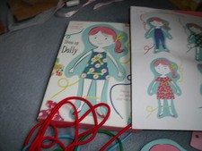 DRESS UP DOLLY LITTLE PARIS LEARN TO STITCH DRESS UP DOLL WITH CLOTHES & STRINGS