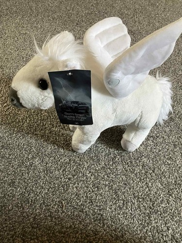 Plush white pegasus toy - pegasus,