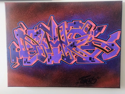 Original graffiti art - graffiti, canvas
