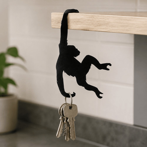 Wooden banana balance - banana, hook
