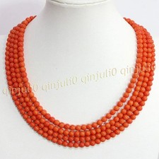 4 Rows Genuine Natural Orange