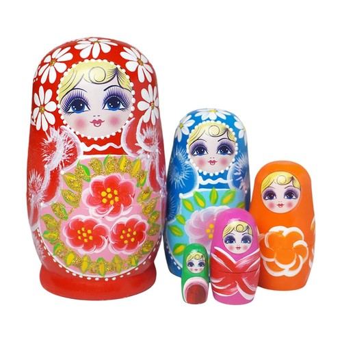 Russian dolls piece flower - 5,
