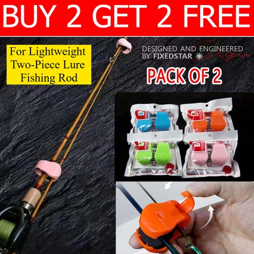 2pcs fishing rod - holder, straps