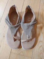 EMU Australia Women's Size Yarra Toe Ring Back Zip Sandals Size UK 3