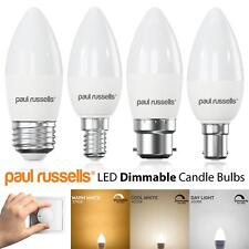 LED Dimmable Candle Bulbs 5.5W=40w Equivalent Energy Saving B22 B15 E27 E14 240V