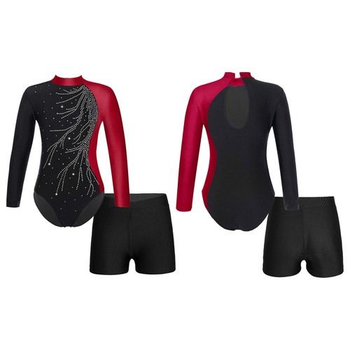 Girls glitter athletic unitard - girls,