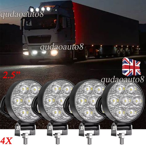 Led round work lamp - 4x,