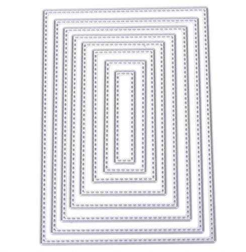 Rectangle stitch frame metal - rectangle,