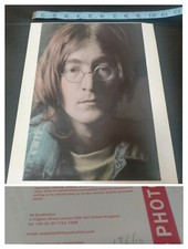 Vintage Beatles John Lennon Iconic Face Close Up - The Sun Photosales 