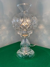 Waterford Vintage Hurricane Crystal Table Lamp