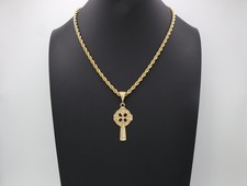 Gold Celtic Cross Necklace