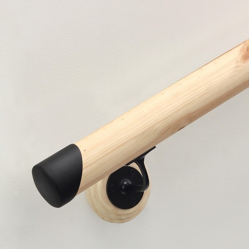 Pine round mopstick handrail - mopstick,