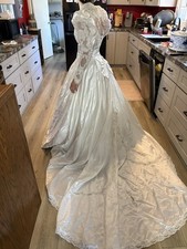 Vintage White Satin Wedding