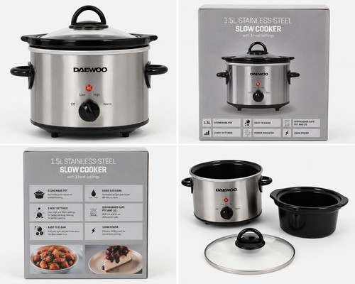 Daewoo slow cooker - daewoo, 1.5l