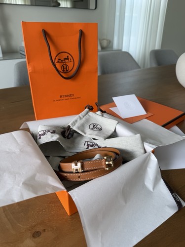 Hermes thin belt - h,