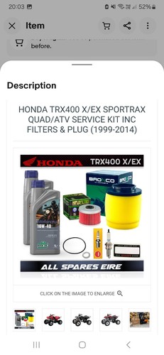 Honda trx400 sportrax - trx400, x/ex