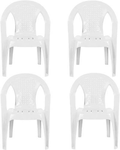 Set plastic garden chairs - of,