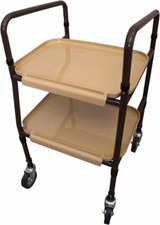 Handy Trolley Adjustable Height Steel Mobility Aid Walker Wheels Kitchen Meals