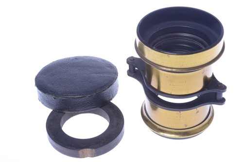 Antique french brass lens - ✅,