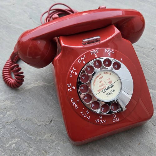 Vintage red gpo 746 rotary - vintage,