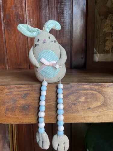 Cute fabric bunny shelf sitter - bunny,