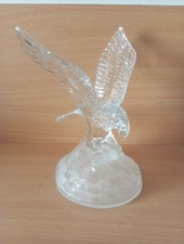 Cut Glass Eagle With Fish On