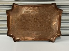 Lovely Antique Eustace Brothers of Hale Art Nouveau Copper Tray￼- Newlyn Style