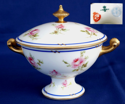 Covered broth porcelain - covered,