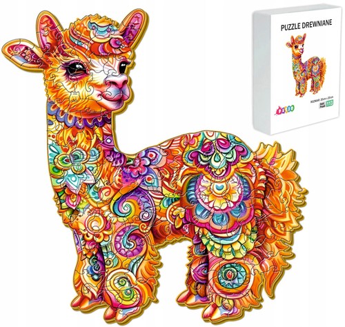 Wooden jigsaw puzzle llama - wooden,