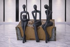 Set of 3 shelf sitter figure