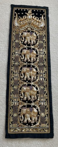 Vintage kalaga tapestry panel - vintage,