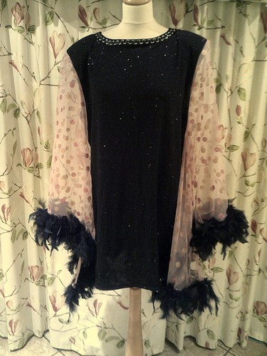 Drag queen black glitter - glitter, short