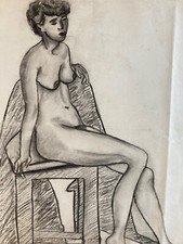 Large Charcoal Drawing on