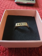 Solid 9ct Gold Sister Ring -