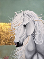 ORIGINAL HORSE PAINTING ON