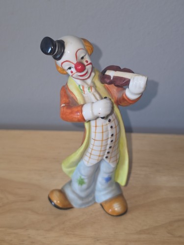 Vintage ceramic clown - ceramic,