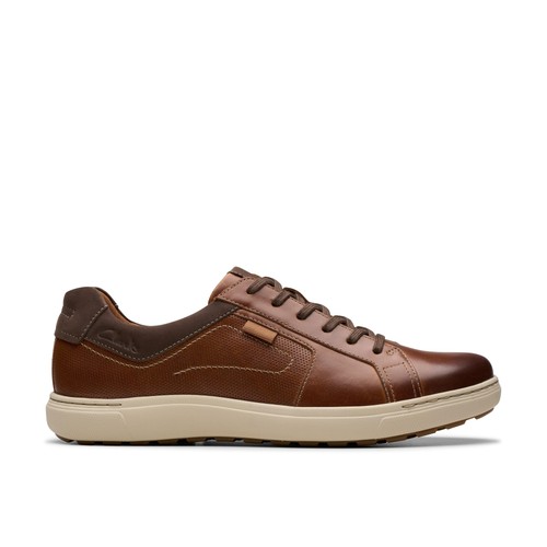 Clarks mens mapstone lace tan - lace,