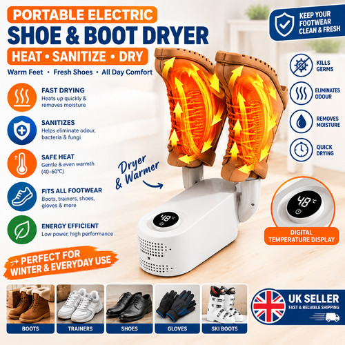 Portable electric heat shoes - electric,