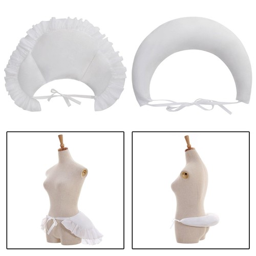 Women white bustle - bustle, roll